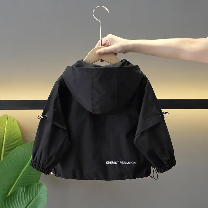 Laste vaba aja kapuutsiga jope uus kevad- ja sügismood Western Kids poiste mantel beebi tuulepluus