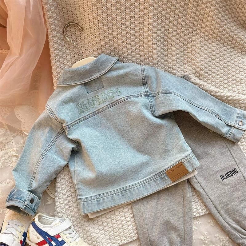 Modna jeans jakna za djevojčice i dječake, bebe, mališani, dječje traper bluze dugih rukava, proljetna jesen, odjeća za bebe od 1 do 9 godina