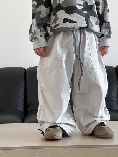 Pantaloni casual cargo pentru copii 2024 de primăvară băieți noua versiune coreeană de pantaloni la copii picior drept toți pantalonii maree