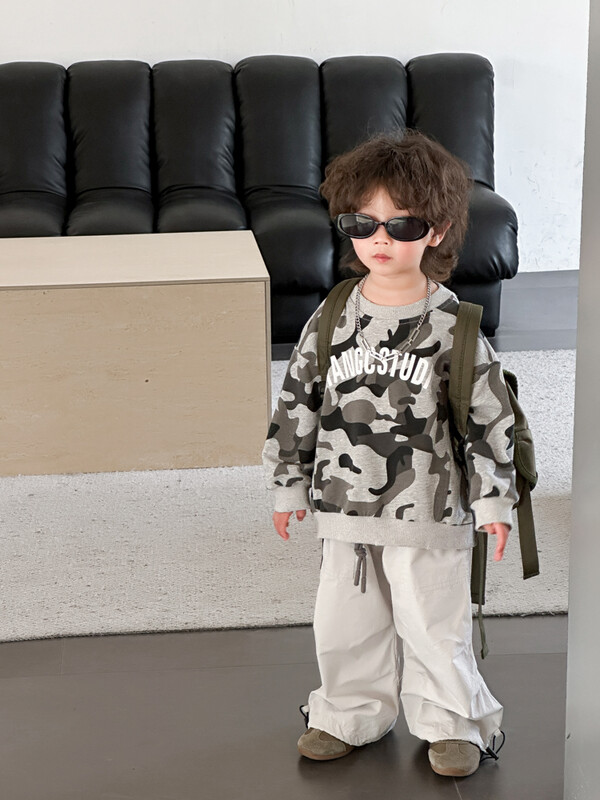 Dječje cargo ležerne hlače 2024. proljeće za dječake nova korejska verzija dječjih hlača ravnih nogavica sve hlače plima