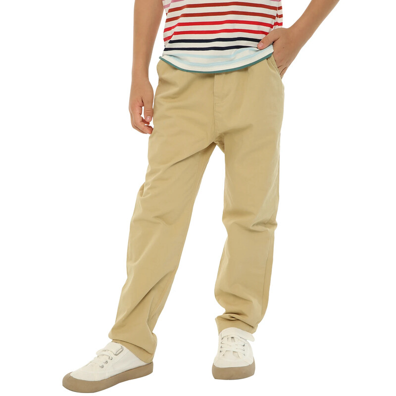 Mudkingdom Hlače za dječake od 3-12 godina, podesive chino hlače od kepera za djecu, školska odjeća, ravne prednje hlače, dječja odjeća