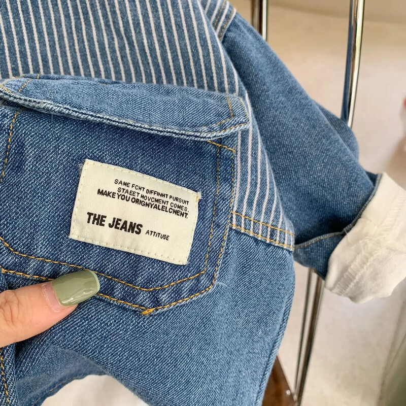 2024Nova dječja odjeća Jesenske dječje jakne za dječake Djevojčice Kaput za dječake Ležerne traperice Košulja za bebe Djeca Dječja traper jakna