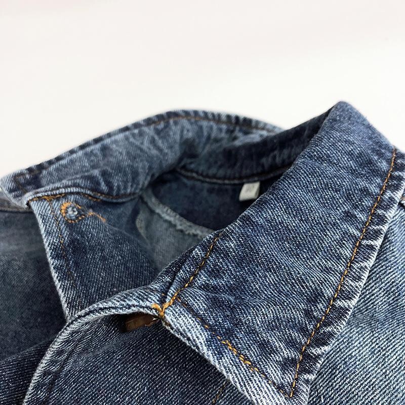 Kid Cowboy mantel 2024 uus kevadine Korea laste teksamantel poistele ja tüdrukutele Treasure välismaise stiiliga pluus lahtine retro mantel