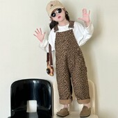 2024. Dječja jesenska odjeća Hlače Bebe Dječaci Kombinezoni s leopard printom Individualni modni kombinezon za djevojčice 100% pamuk visoke kvalitete