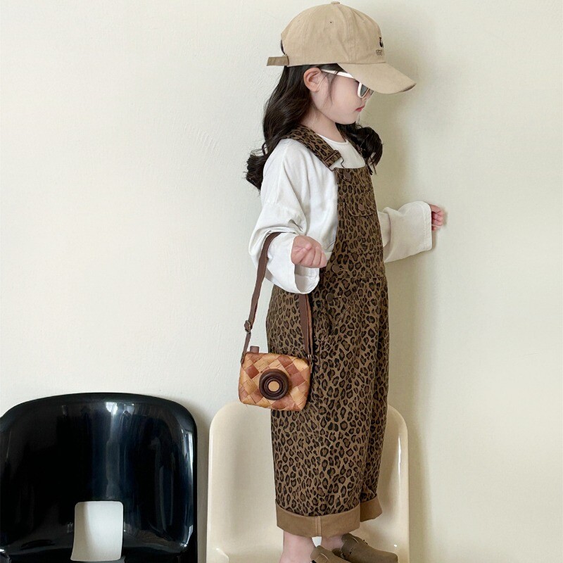 2024. Dječja jesenska odjeća Hlače Bebe Dječaci Kombinezoni s leopard printom Individualni modni kombinezon za djevojčice 100% pamuk visoke kvalitete