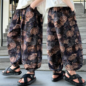 Teismeliste poiste sääsetõrjepüksid vabad vabad õhukesed kiirelt kuivavad laste pojengide disain tänavarõivad lastepüksid 5-14 a