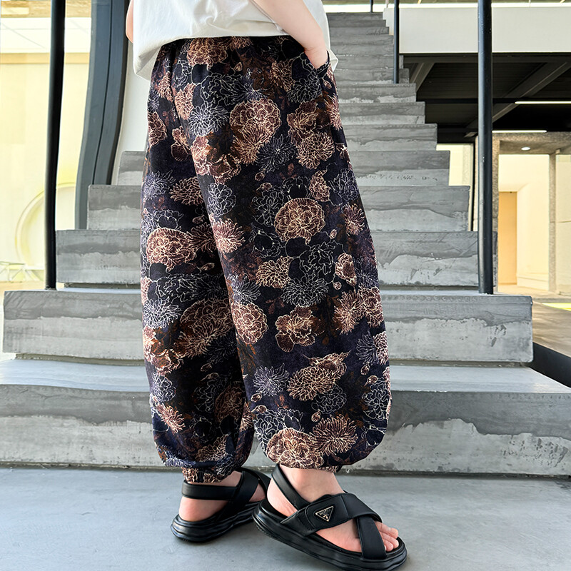 Teismeliste poiste sääsetõrjepüksid vabad vabad õhukesed kiirelt kuivavad laste pojengide disain tänavarõivad lastepüksid 5-14 a