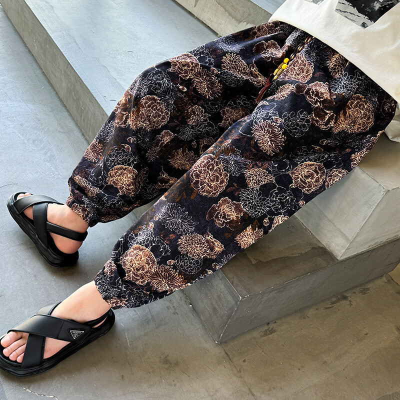 Teismeliste poiste sääsetõrjepüksid vabad vabad õhukesed kiirelt kuivavad laste pojengide disain tänavarõivad lastepüksid 5-14 a