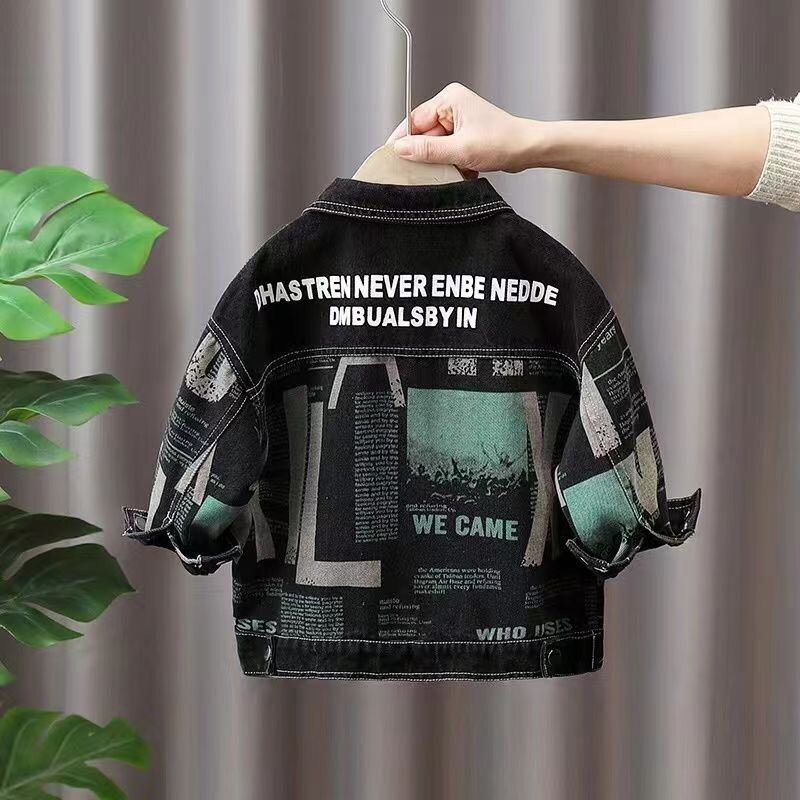 Παιδικά Αγόρια Τζιν Μπουφάν Βρεφικά Παλτό Άνοιξη Φθινόπωρο Νέα Μόδα Παιδικά Παιδικά Μπουφάν Τζιν Τζιν 2 4 6 8 10 Τ