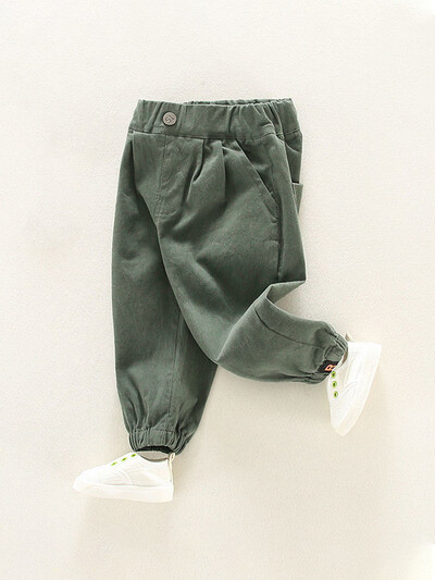 LJMOFA Bebe Dječaci Ležerne trenirke Cargo hlače Dječja odjeća Dječje trkače Jesen Jednobojna Zimska Gornja odjeća za djevojčice Sportske hlače