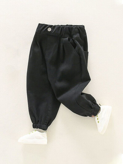 LJMOFA Bebe Dječaci Ležerne trenirke Cargo hlače Dječja odjeća Dječje trkače Jesen Jednobojna Zimska Gornja odjeća za djevojčice Sportske hlače