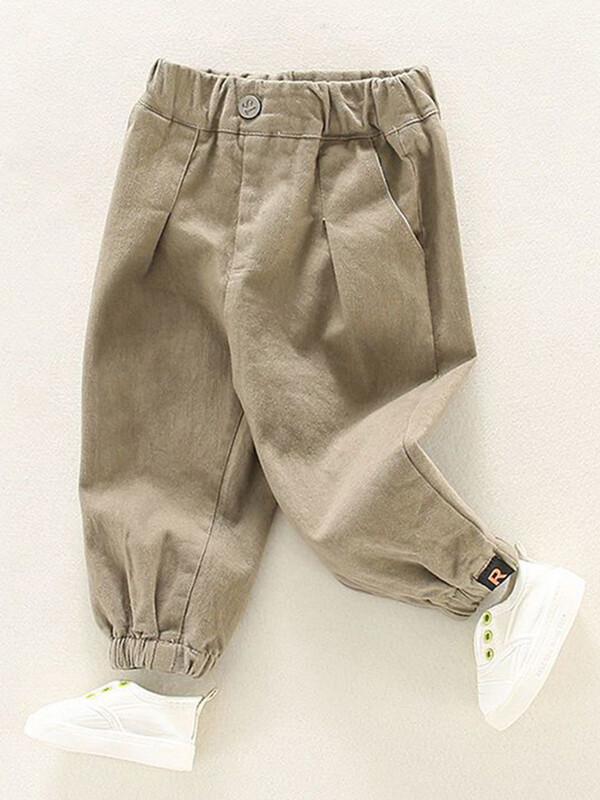 LJMOFA Bebe Dječaci Ležerne trenirke Cargo hlače Dječja odjeća Dječje trkače Jesen Jednobojna Zimska Gornja odjeća za djevojčice Sportske hlače