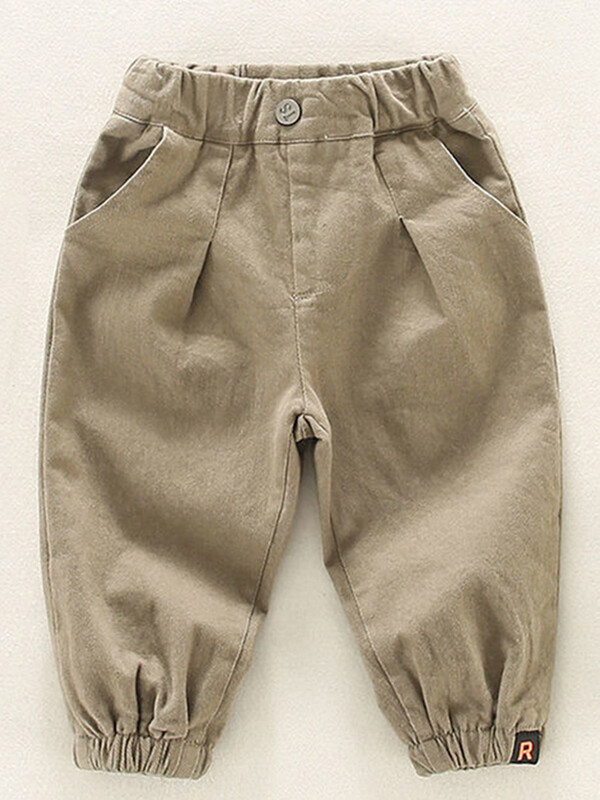 LJMOFA Bebe Dječaci Ležerne trenirke Cargo hlače Dječja odjeća Dječje trkače Jesen Jednobojna Zimska Gornja odjeća za djevojčice Sportske hlače