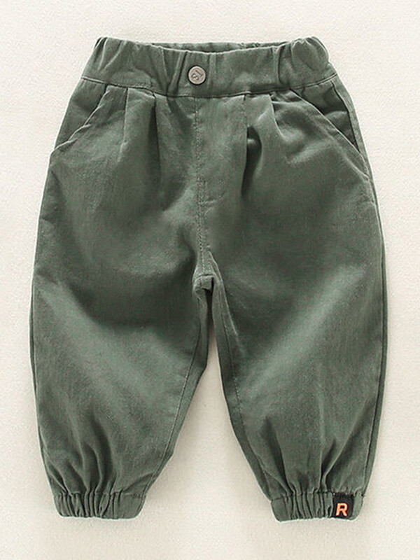 LJMOFA Bebe Dječaci Ležerne trenirke Cargo hlače Dječja odjeća Dječje trkače Jesen Jednobojna Zimska Gornja odjeća za djevojčice Sportske hlače