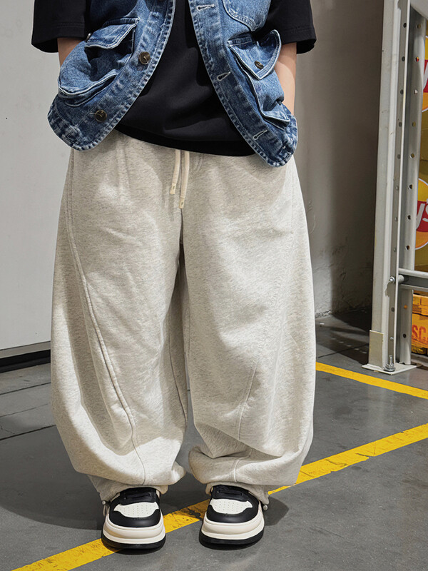 Unisex dječje trenirke Dječaci Djevojčice Ležerne dječje sive široke sportske hlače Dječje hip hop plesne hlače Hlače s uzicom 3-12Y