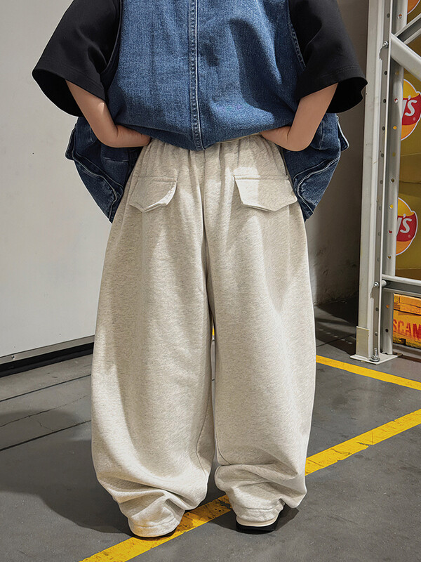 Unisex dječje trenirke Dječaci Djevojčice Ležerne dječje sive široke sportske hlače Dječje hip hop plesne hlače Hlače s uzicom 3-12Y