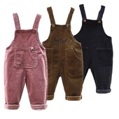 Παιδικά Παντελόνια Μονόχρωμα Αγόρια και Κορίτσια Casual Παντελόνια Κοτλέ λουράκια Παντελόνι Βρεφικό Παντελόνι για 1-4 Χρόνια Παιδικό Παντελόνι