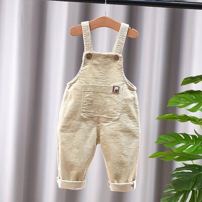 Παιδικά Παντελόνια Μονόχρωμα Αγόρια και Κορίτσια Casual Παντελόνια Κοτλέ λουράκια Παντελόνι Βρεφικό Παντελόνι για 1-4 Χρόνια Παιδικό Παντελόνι