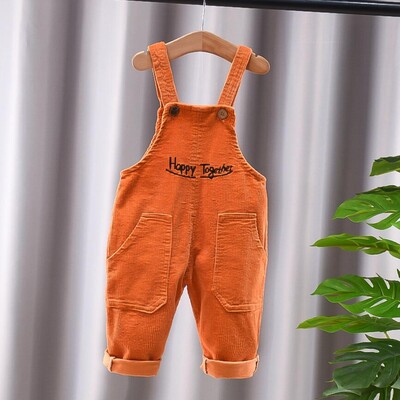 Παιδικά Παντελόνια Μονόχρωμα Αγόρια και Κορίτσια Casual Παντελόνια Κοτλέ λουράκια Παντελόνι Βρεφικό Παντελόνι για 1-4 Χρόνια Παιδικό Παντελόνι