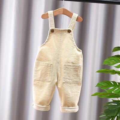 Παιδικά Παντελόνια Μονόχρωμα Αγόρια και Κορίτσια Casual Παντελόνια Κοτλέ λουράκια Παντελόνι Βρεφικό Παντελόνι για 1-4 Χρόνια Παιδικό Παντελόνι