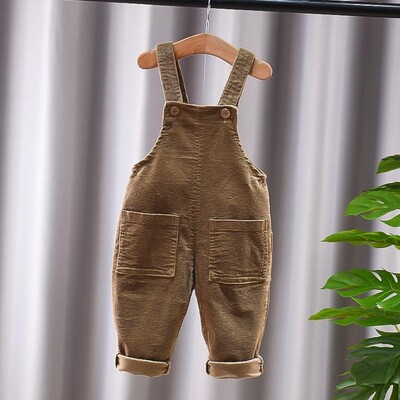 Παιδικά Παντελόνια Μονόχρωμα Αγόρια και Κορίτσια Casual Παντελόνια Κοτλέ λουράκια Παντελόνι Βρεφικό Παντελόνι για 1-4 Χρόνια Παιδικό Παντελόνι