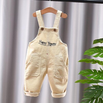 Παιδικά Παντελόνια Μονόχρωμα Αγόρια και Κορίτσια Casual Παντελόνια Κοτλέ λουράκια Παντελόνι Βρεφικό Παντελόνι για 1-4 Χρόνια Παιδικό Παντελόνι