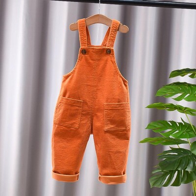 Παιδικά Παντελόνια Μονόχρωμα Αγόρια και Κορίτσια Casual Παντελόνια Κοτλέ λουράκια Παντελόνι Βρεφικό Παντελόνι για 1-4 Χρόνια Παιδικό Παντελόνι