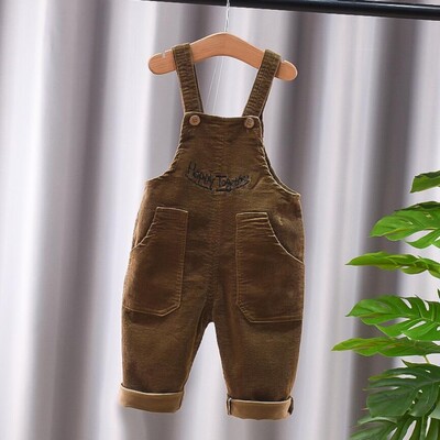 Παιδικά Παντελόνια Μονόχρωμα Αγόρια και Κορίτσια Casual Παντελόνια Κοτλέ λουράκια Παντελόνι Βρεφικό Παντελόνι για 1-4 Χρόνια Παιδικό Παντελόνι