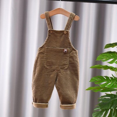 Παιδικά Παντελόνια Μονόχρωμα Αγόρια και Κορίτσια Casual Παντελόνια Κοτλέ λουράκια Παντελόνι Βρεφικό Παντελόνι για 1-4 Χρόνια Παιδικό Παντελόνι