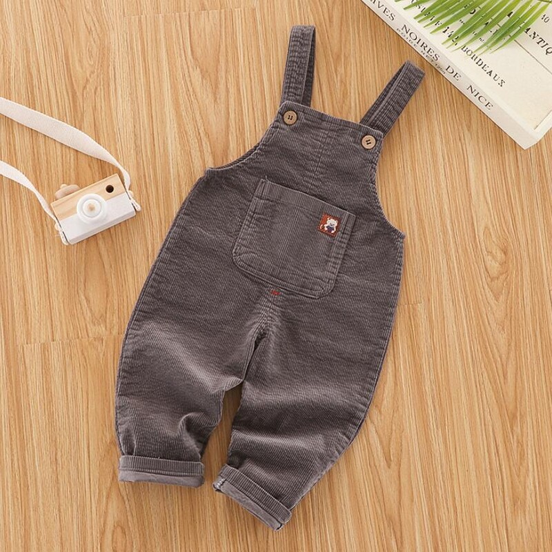 Παιδικά Παντελόνια Μονόχρωμα Αγόρια και Κορίτσια Casual Παντελόνια Κοτλέ λουράκια Παντελόνι Βρεφικό Παντελόνι για 1-4 Χρόνια Παιδικό Παντελόνι