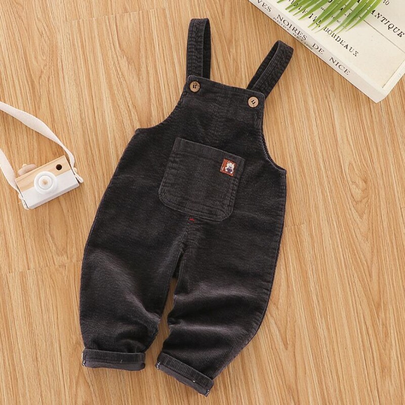 Παιδικά Παντελόνια Μονόχρωμα Αγόρια και Κορίτσια Casual Παντελόνια Κοτλέ λουράκια Παντελόνι Βρεφικό Παντελόνι για 1-4 Χρόνια Παιδικό Παντελόνι