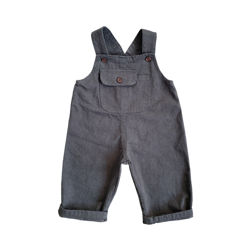 Dječji kombinezoni, jesenski, novi dječji kombinezon bez rukava, dječaci, djevojčice, jednobojne ležerne svestrane hlače s naramenicama, dječje pamučne široke hlače