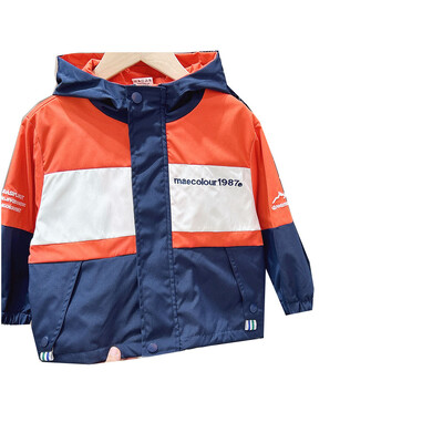 Dječja gornja odjeća za dječake Proljeće Jesen Nova patchwork s kapuljačom i slovima Dječje jakne za dječake S patentnim zatvaračem Elegantni studentski kargo kaputi za dječake