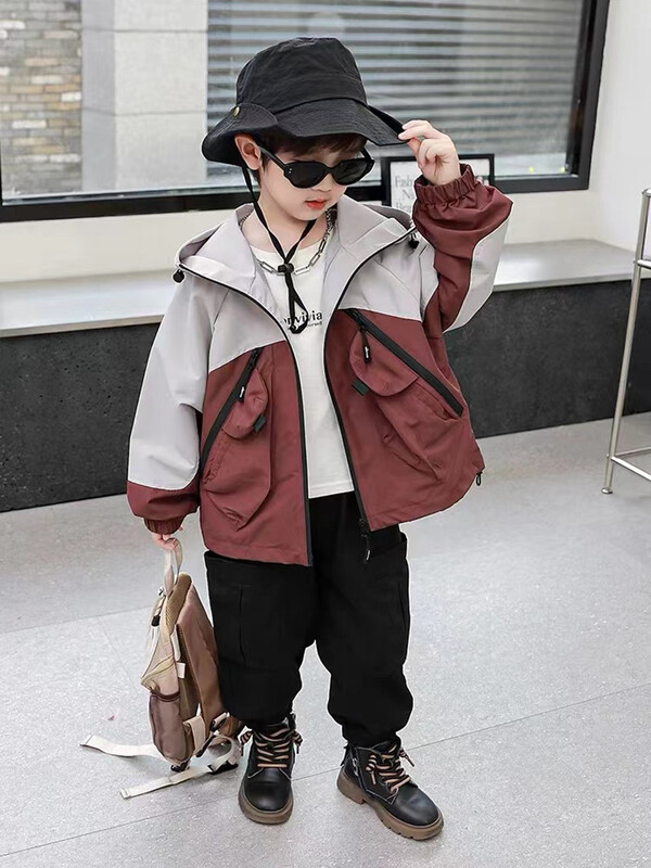 Αγόρι φόρμες ασορτί χρώματος Παλτό Άνοιξη Φθινόπωρο Νέο Παιδικό Όμορφο Κουκούλα Stormtrooper Παιδικό Ξένο Στυλ 90-150cm