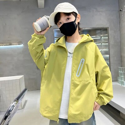 Modne dječje jakne za dječake Ležerna dječja vjetrovka s kapuljačom i kaputom Gornja odjeća za dječake 4 6 8 10 12 godina Dječja odjeća