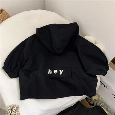 Visokokvalitetna dječja vjetrovka s kapuljačom u korejskom stilu za dječake i djevojčice Zgodan kaput za djecu u proljeće i jesen