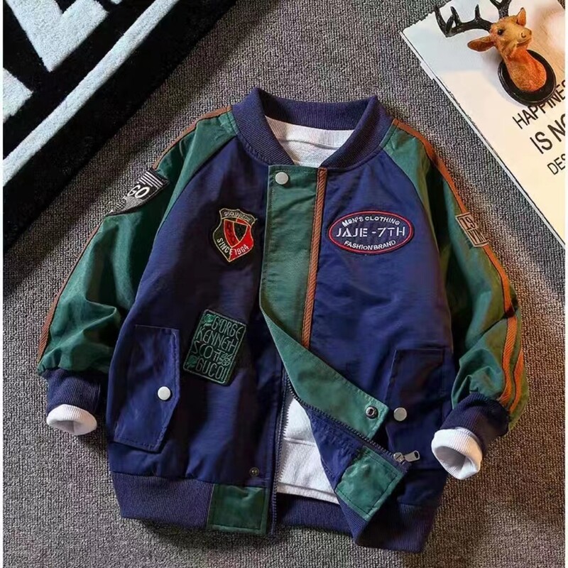 Dječji bejzbolski dres za dječake Proljeće i jesen Omladinski korejski kaput Jakna za dječake Sportski široki bejzbolski dres za dječake