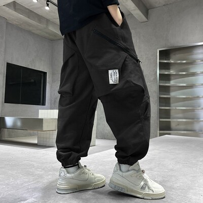 Pamučne hlače za dječake Modni ukrasi s džepovima Zgodne hlače Tinejdžeri Novo proljeće jesen Ležerne hlače za sport na otvorenom 4-14 godina