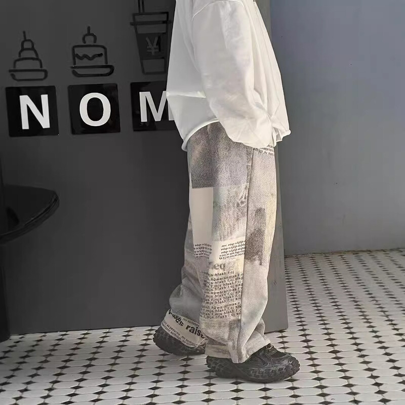 Lasteriided Mood Mugavad püksid 24 Kevad ja sügis Uus stiil Disain Sense vabaaja püksid Poiste lahtised sirged püksid