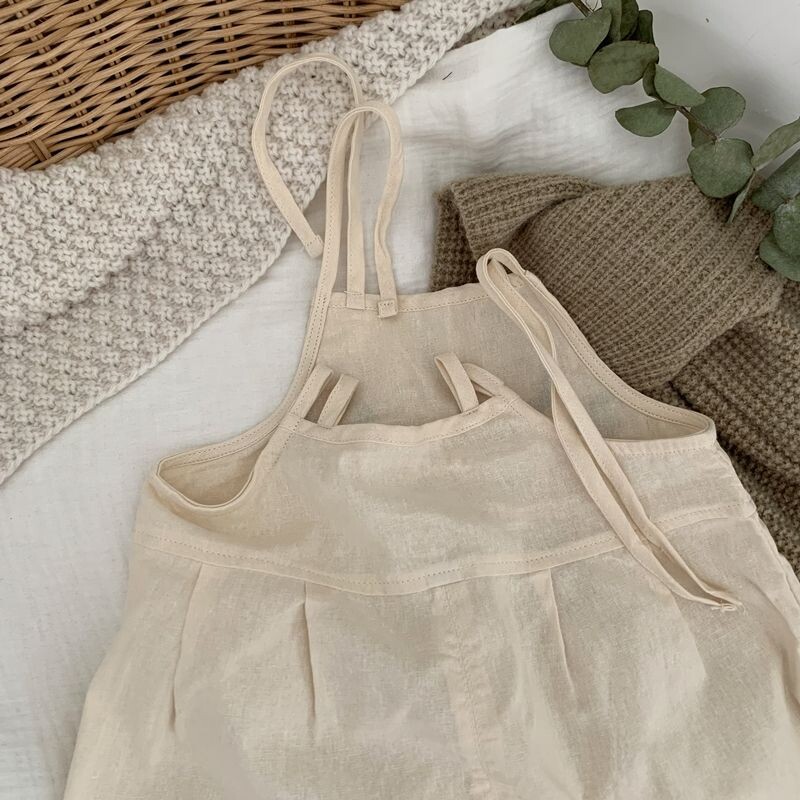 2022. Ljetni kombinezoni za djevojčice, hlače, elegantni vez, cvijeće, pamuk, udobna odjeća, djeca, ležerna odjeća