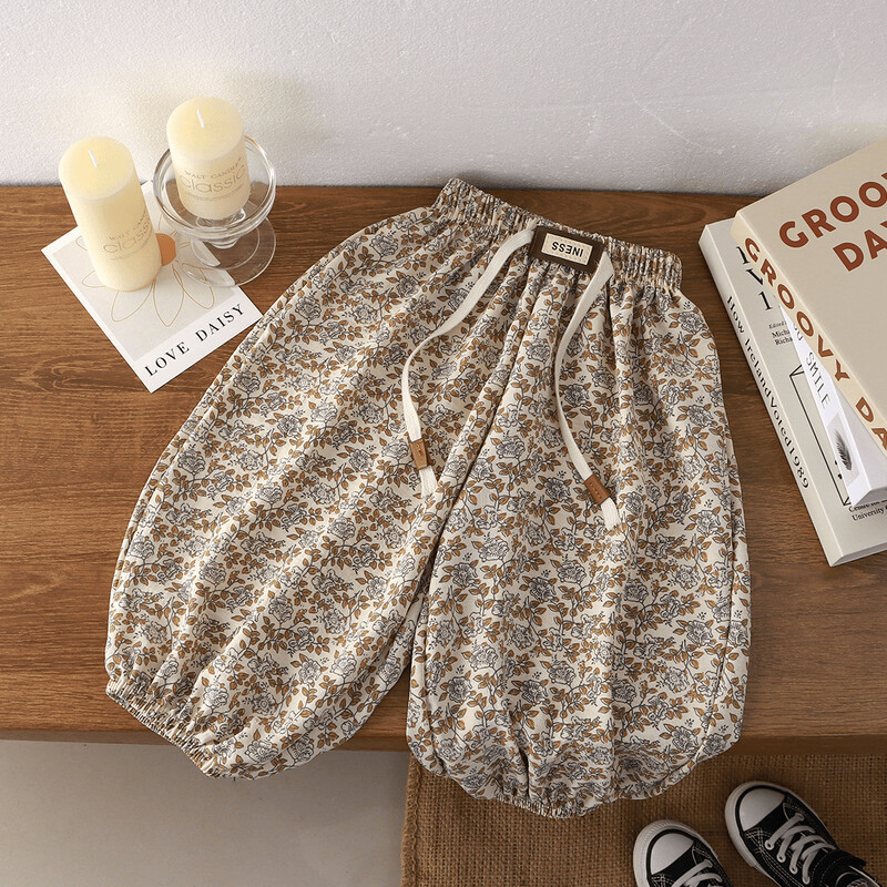 Dječje hlače Dječaci Ljetne široke hlače za djevojčice Hlače za zaštitu od komaraca Hlače za sunčanje Dječje ležerne hlače s elastičnim strukom 1-9