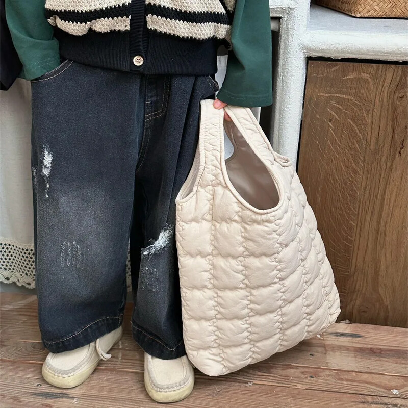 Hlače za djevojčice Jesen 2024. Nova dječja odjeća Za dječake i djevojčice Strani stil Rupe Staro tlo Bijele široke traperice ravnih nogavica Ležerne