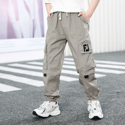 Αγόρια παντελόνια 2024 Νέα Άνοιξη και Φθινόπωρο Αγόρια Παιδική Εργασία Παντελόνι Παιδικό Παντελόνι Παντελόνι Καλοκαιρινό και Φθινοπωρινό Παντελόνι Μονόχρωμο