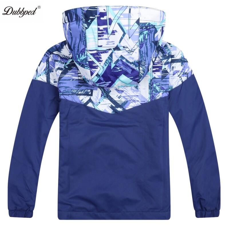 Vodootporna jakna za dječake, baloner, kišna vjetrovka s kapuljačom, flis podstava, ležerna dječja odjeća