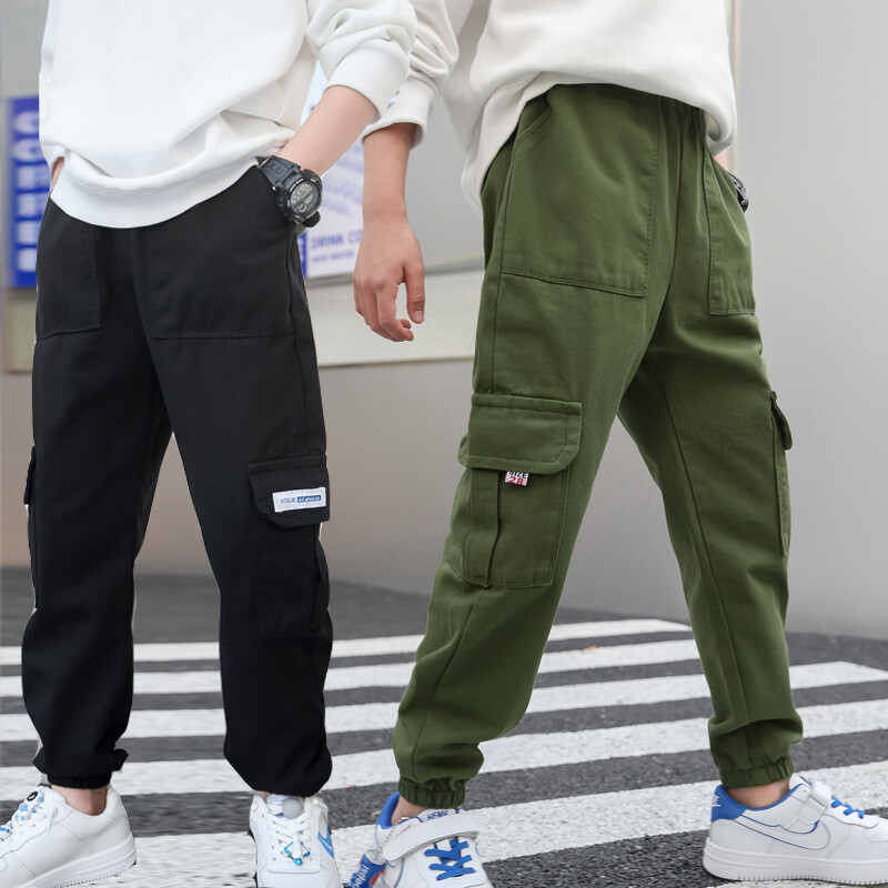 2023. Moda Proljeće Jesen Pamučne hlače za dječake Dječje hlače Ležerne dječje sportske hlače Odjeća za tinejdžersku djecu od 3-12 godina