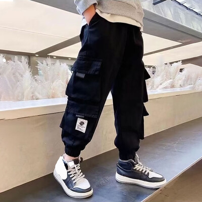 Παιδικά Hip Hop Casual αθλητικά παντελόνια Boys Cargo Παντελόνια Teenage Jogger Παντελόνια Μεγάλα Παιδιά Ψηλόμεση Vintage Streetwear φαρδιά παντελόνια