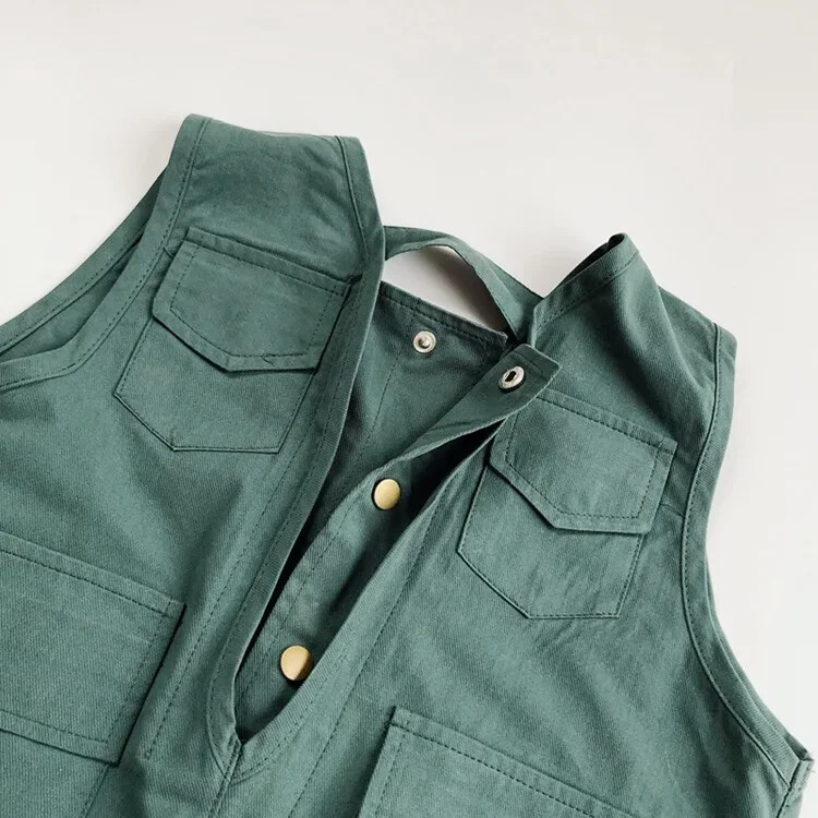 Νέα παιδική αμάνικη φόρμα φθινοπώρου για κορίτσια Φαρδιά φόρμες για μωρά αγόρια Casual παντελόνια Βαμβακερά παιδικά ρούχα για νήπια