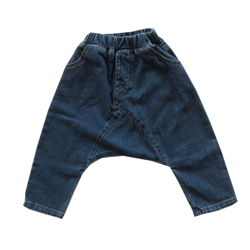 Dječje traperice za dječake Proljeće Jesen Korejski konkavni oblik Retro Hlače za malu djecu Veliki izbor Hlače za dječake Velike PP križne hlače