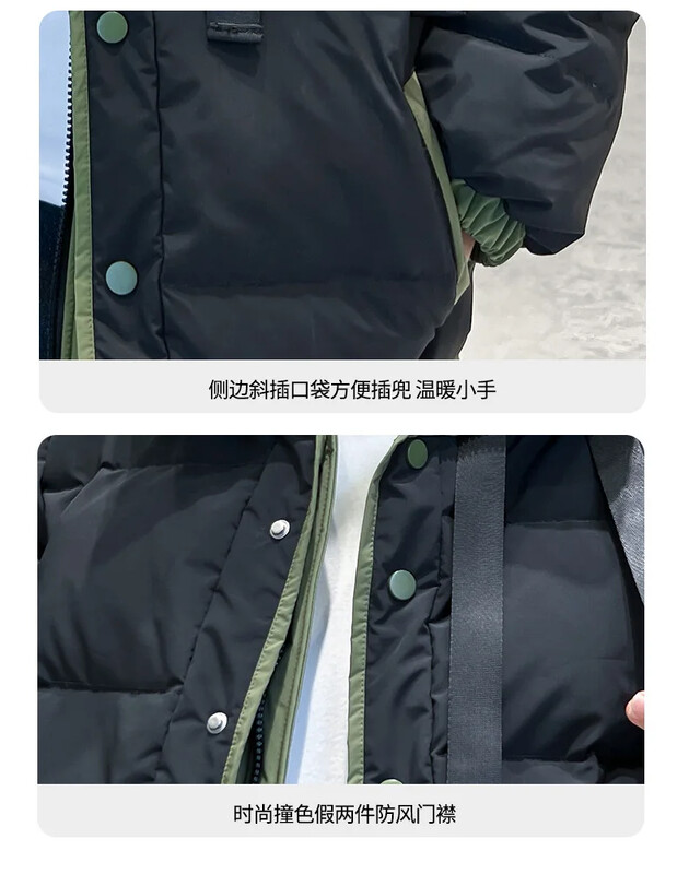 Poiste talve sulejope Paksud soojad mantlid vabaaja laste kapuutsiga parkad Lasteriided beebipoistele ülerõivad jakid 5-12 aastat