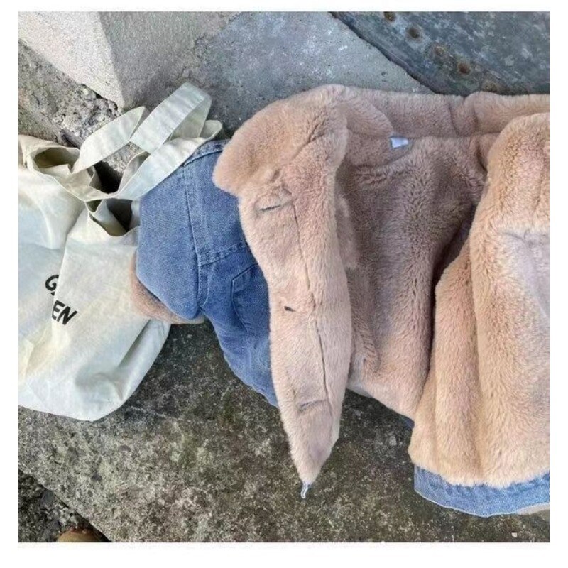 2024. Jesen Zima Gornja odjeća za djecu za velike dječake Kaput od flisa Deblja topla traper jakna za malu djecu Dječaci Parke od 2 do 11 godina